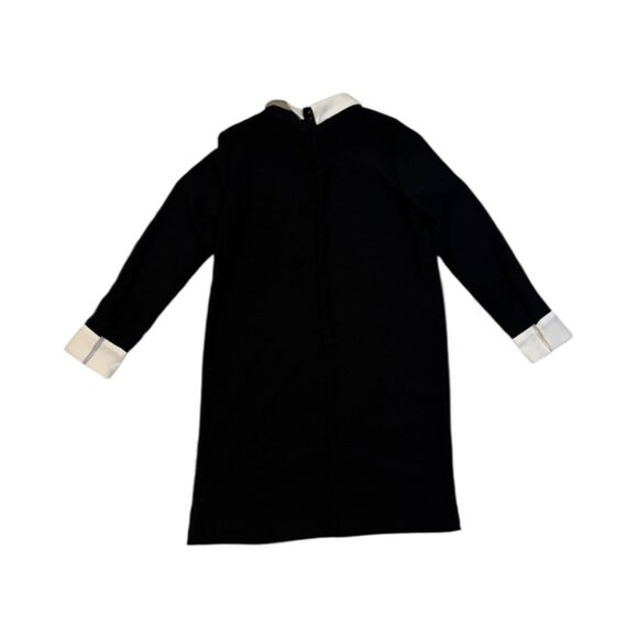 Victoria Beckham Black Dress w White Rabbit Collar - Picture 4 of 5